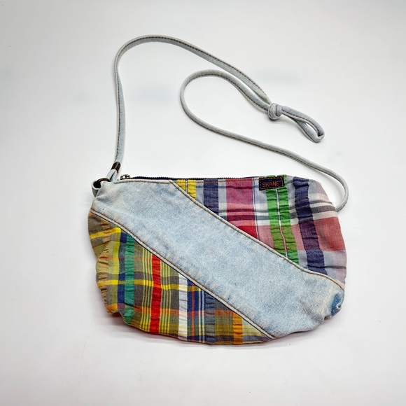 shane Handbags - Vintage‎ 80’s SHANE Colorful Patchwork Denim / Jean crossbody purse